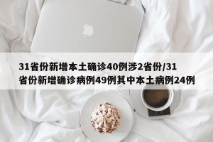 31省份新增本土确诊40例涉2省份/31省份新增确诊病例49例其中本土病例24例